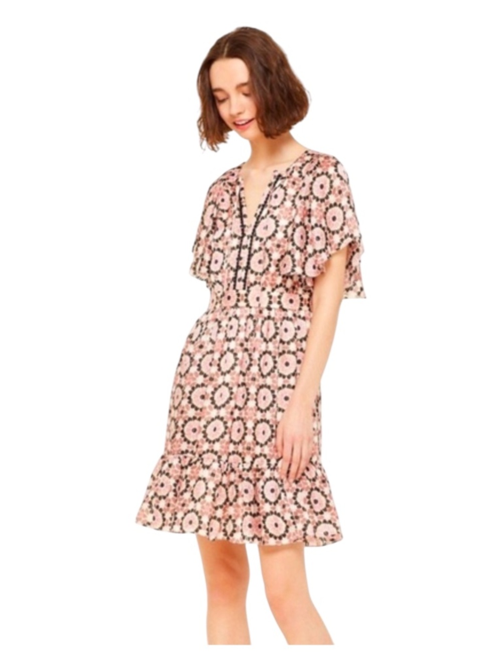 kate spade Pink Floral Midi Dress